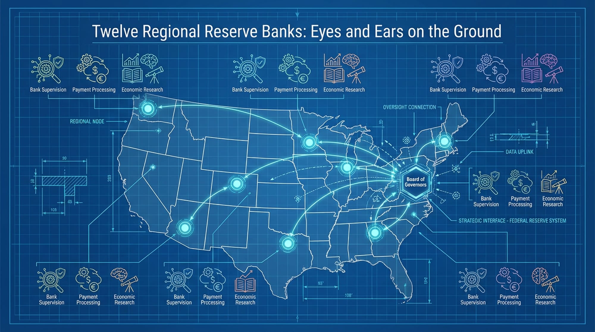 Regional Federal Reserve Banks Map