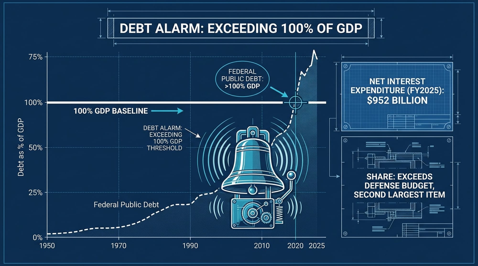 债务警钟：突破GDP百分百