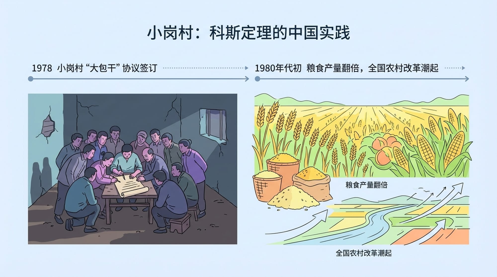 A stark image of 18 farmers signing a 'secret agreement'