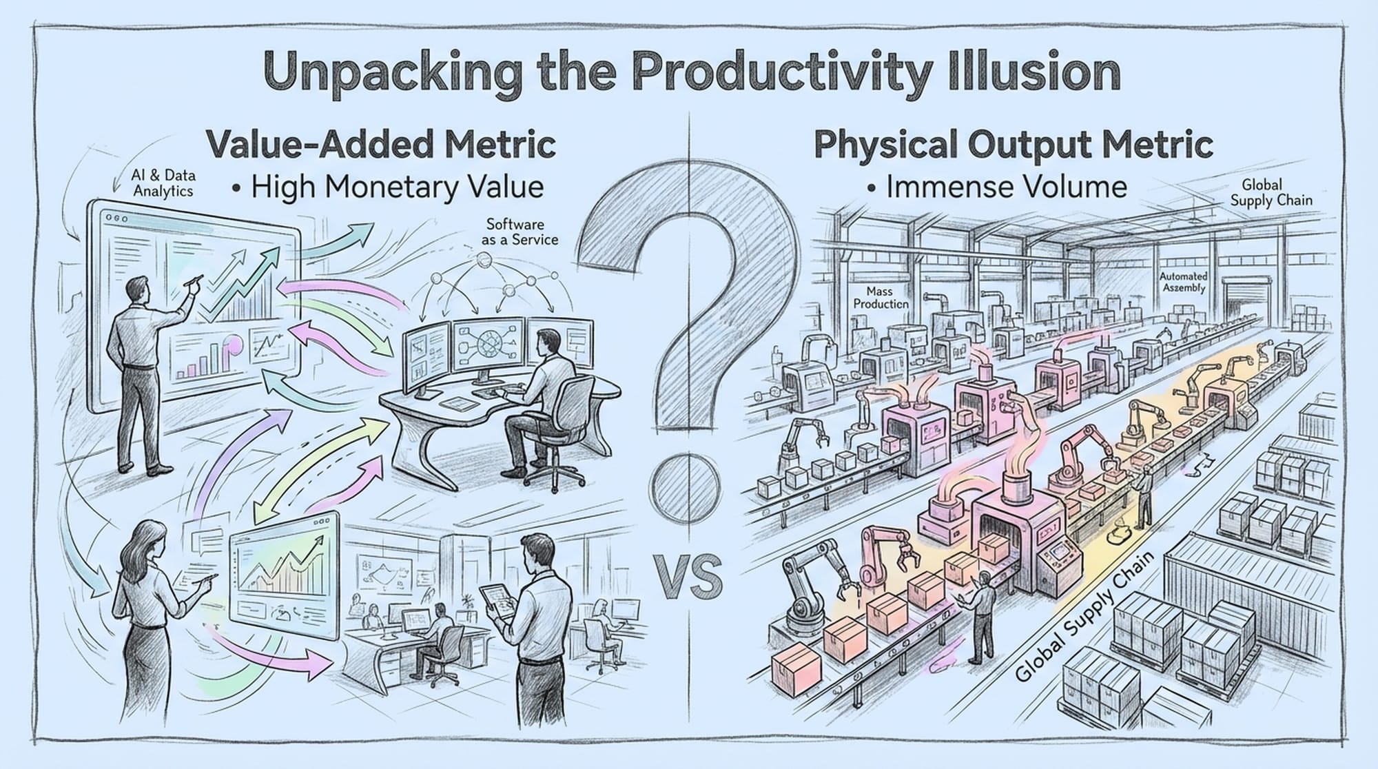 Unpacking the Productivity Illusion