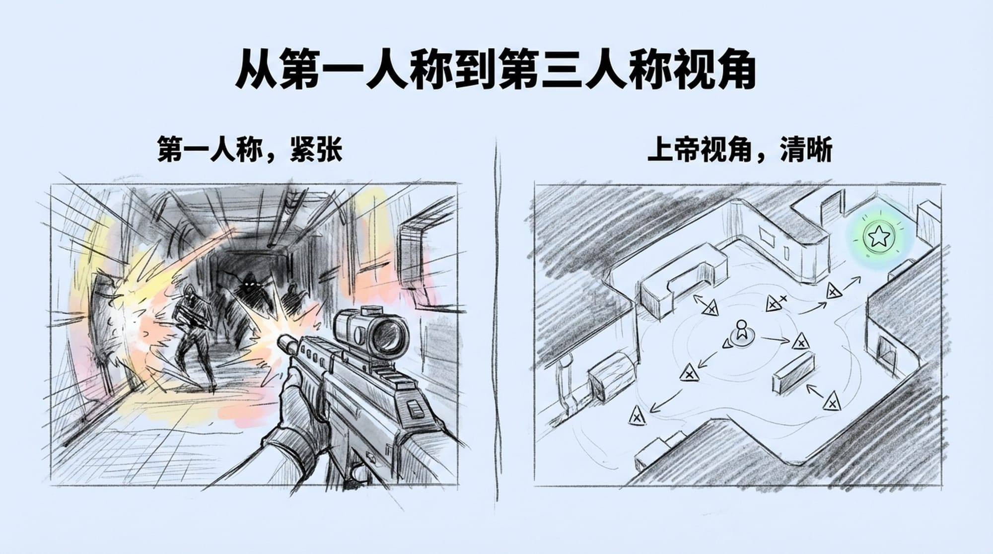 从第一人称到第三人称视角