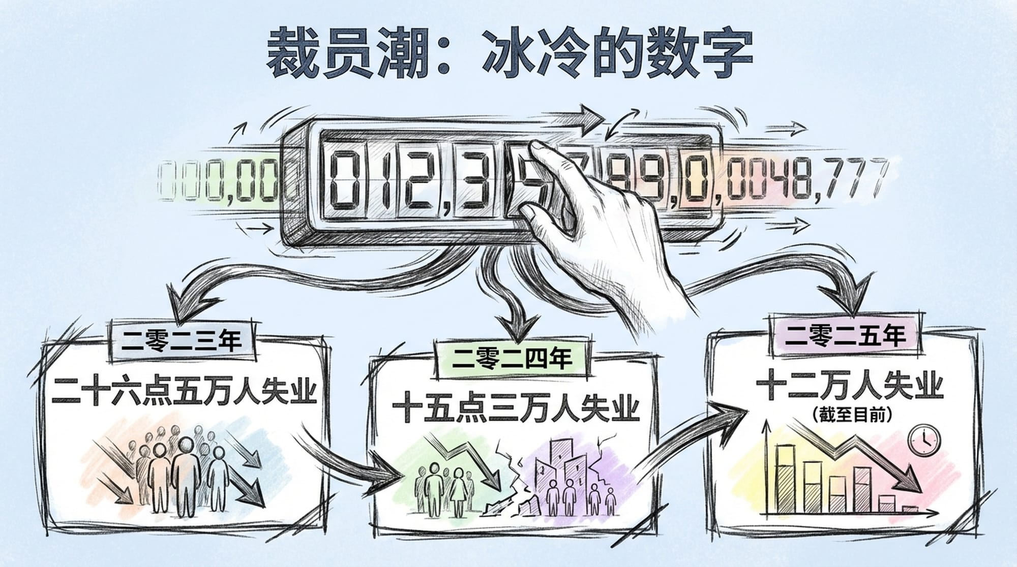 裁员潮：冰冷的数字