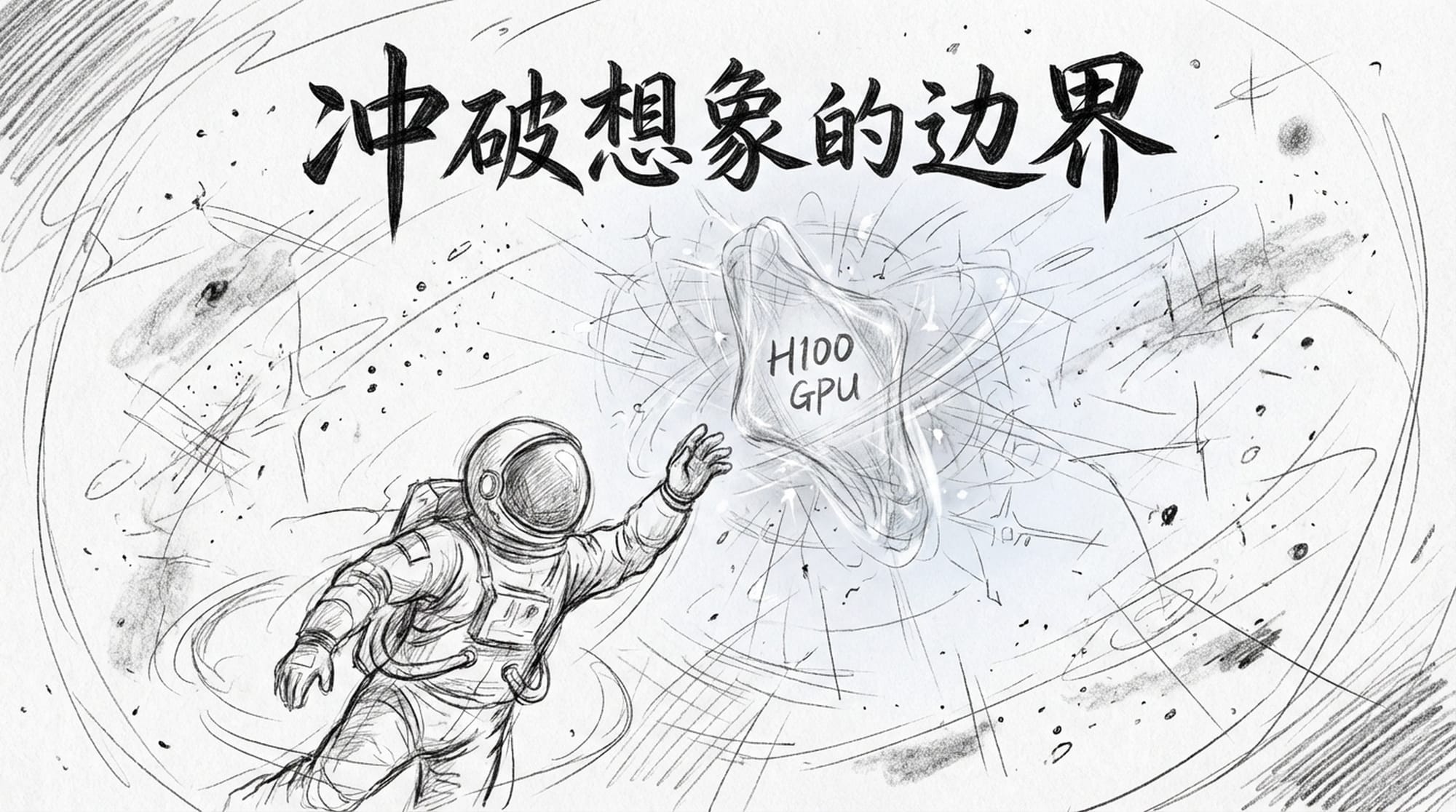 宇航员触摸太空中的H100 GPU