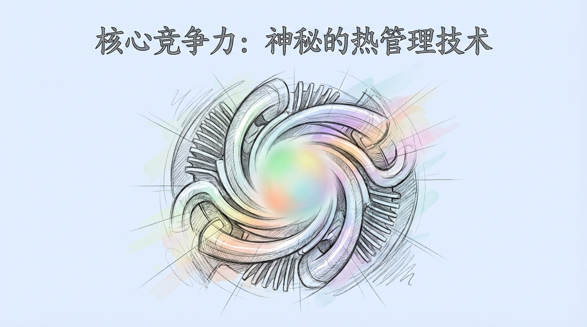 复杂的散热器设计图