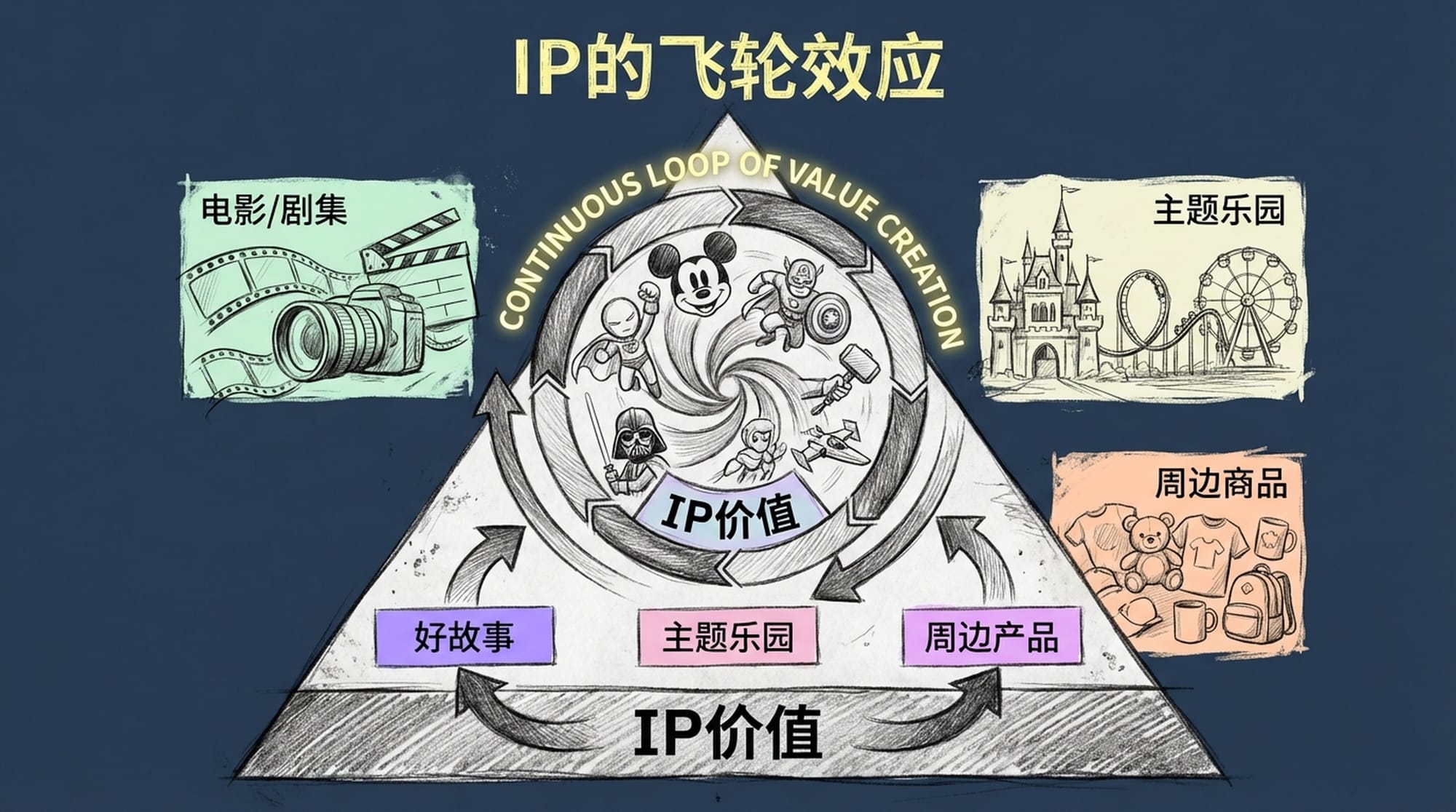 IP的飞轮效应
