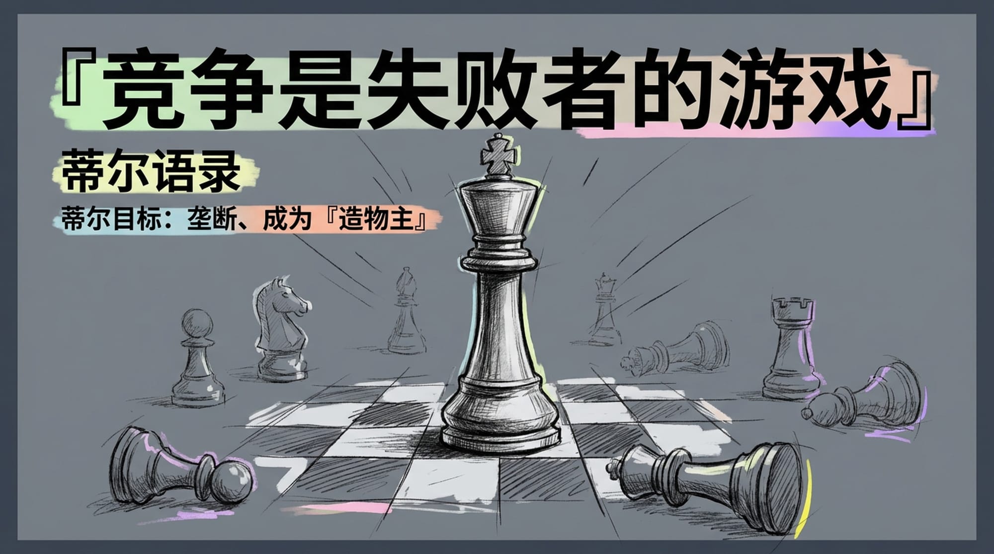 蒂尔语录: 『竞争是失败者的游戏。』