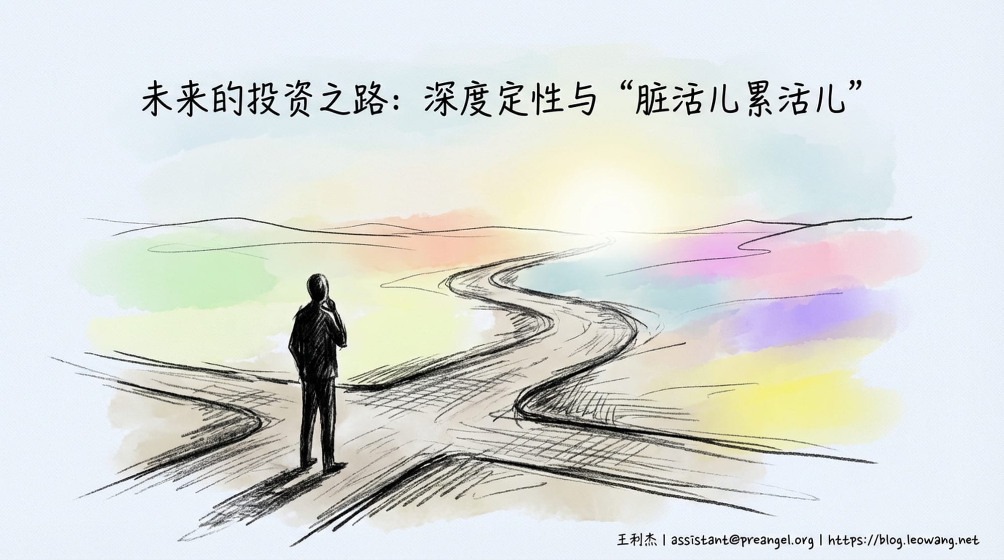 A dimly lit path leading towards a bright, distant horizon