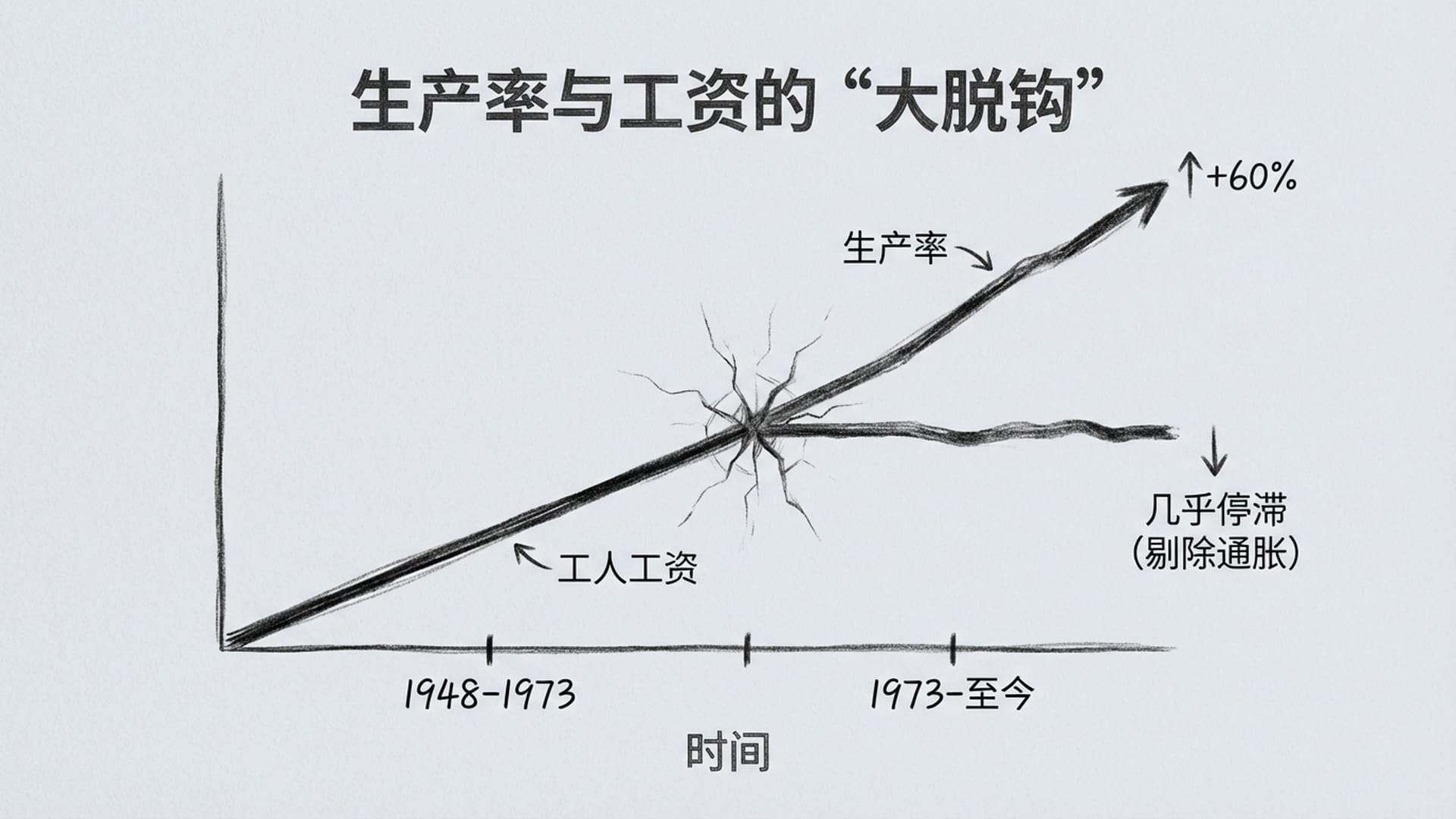 生产率与工资的“大脱钩”