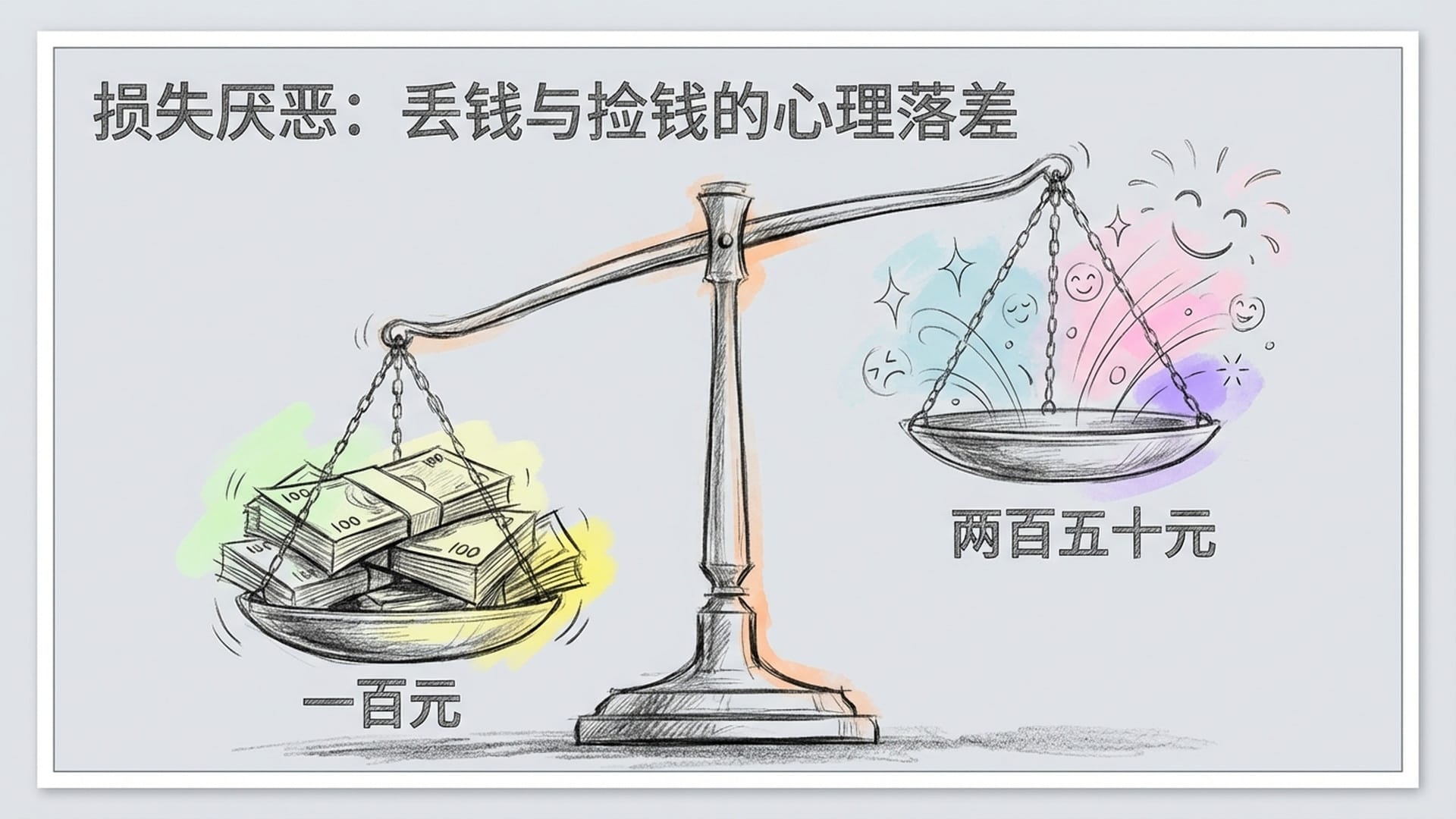损失厌恶：丢钱与捡钱的心理落差