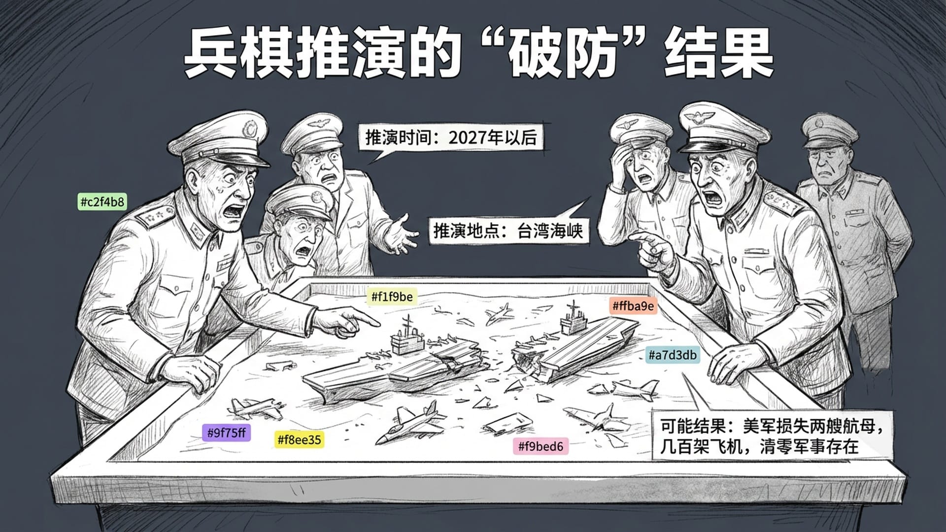 兵棋推演的“破防”结果