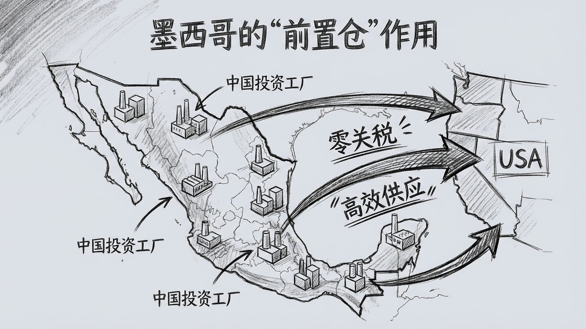 墨西哥的“前置仓”作用