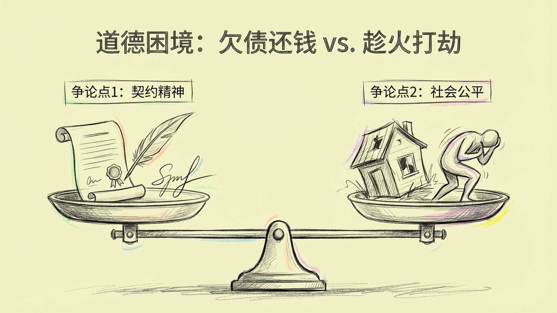 道德困境：欠债还钱 vs. 趁火打劫