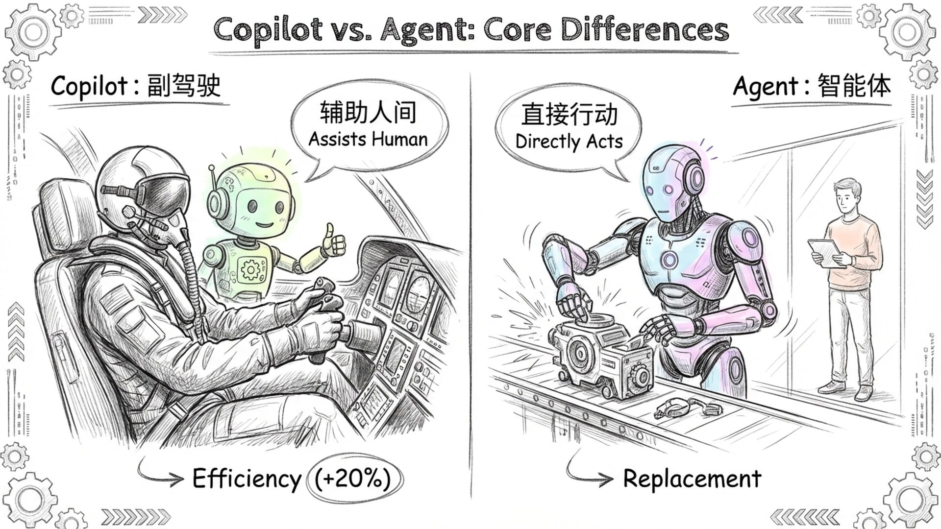 Copilot vs. Agent：核心区别