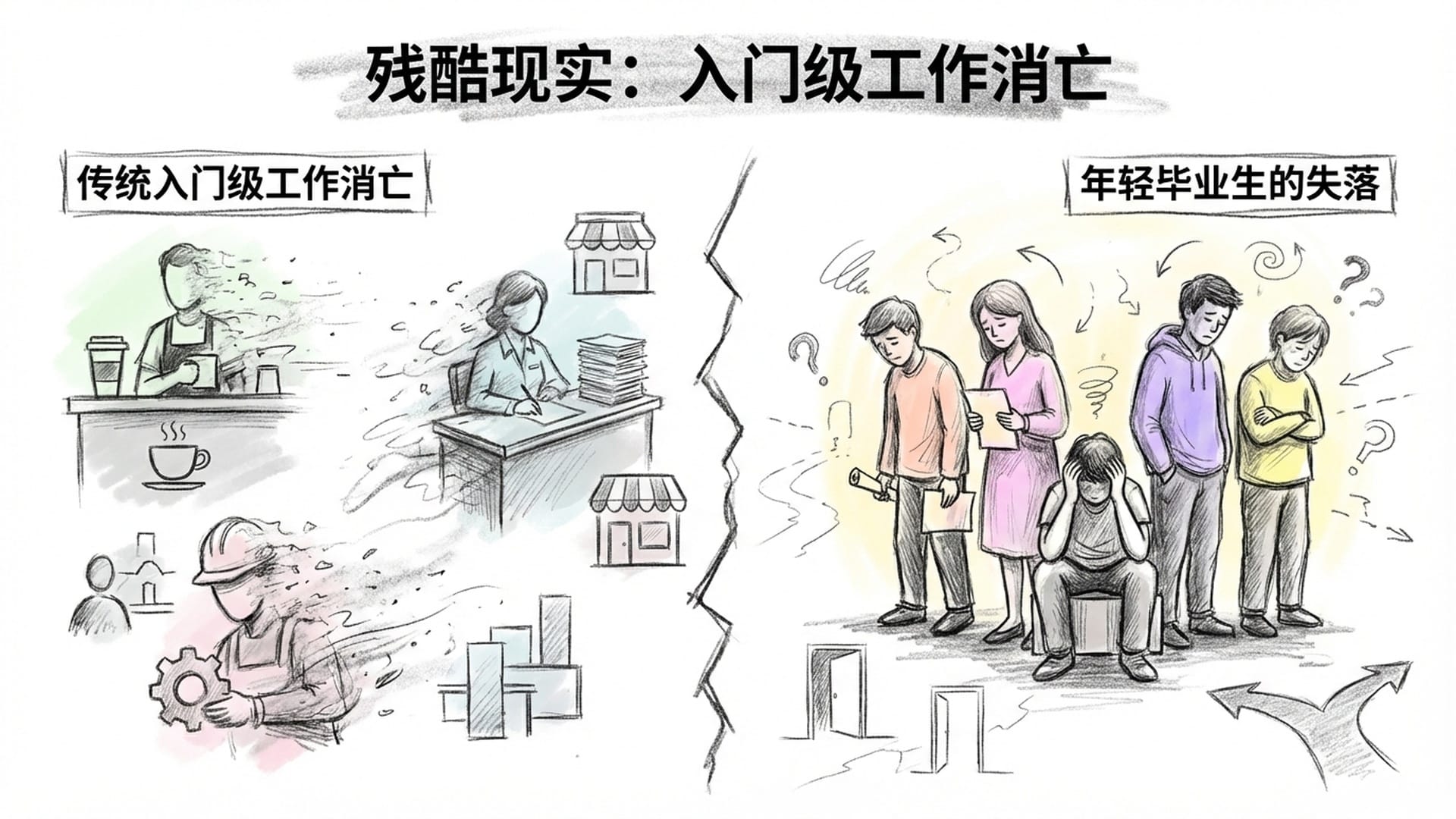 残酷现实：入门级工作消亡