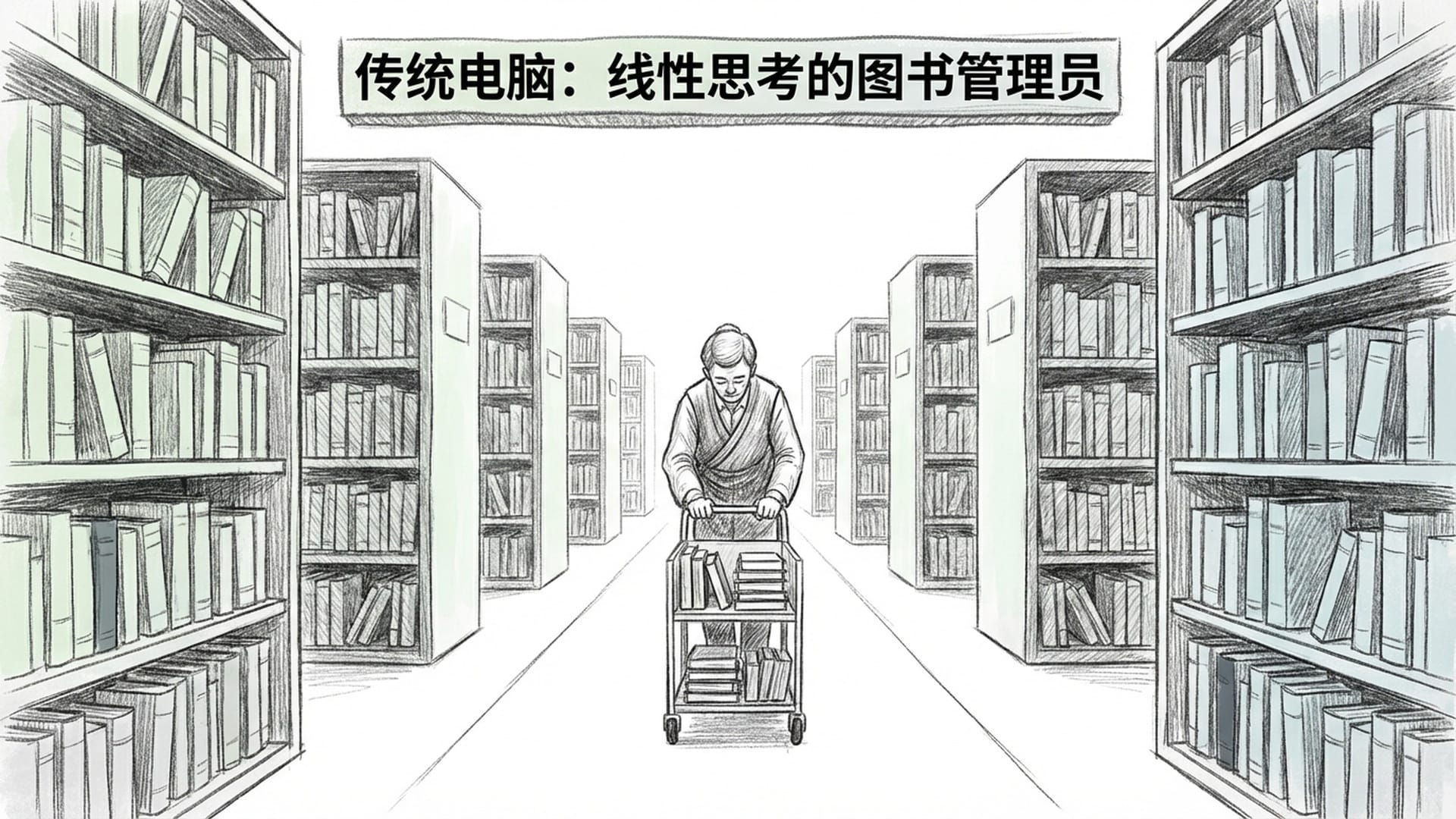 传统电脑：线性思考的图书管理员