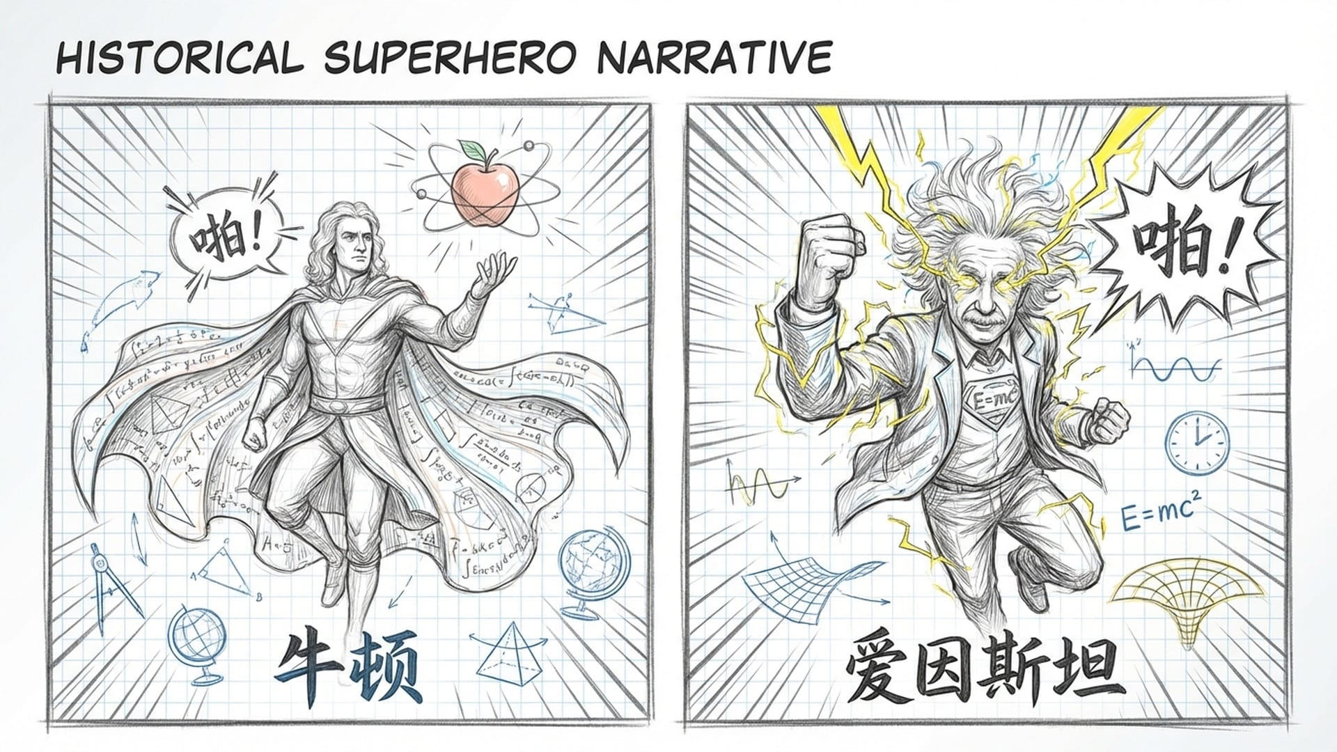 科学史的超级英雄叙事：牛顿与爱因斯坦