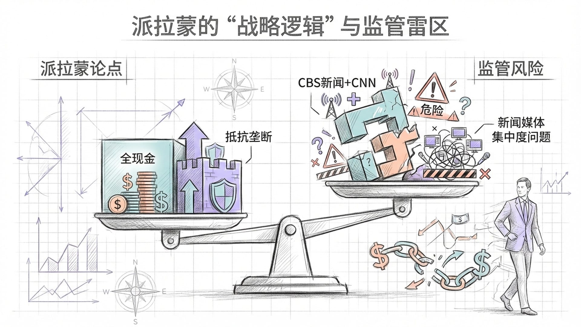 派拉蒙的“战略逻辑”与监管雷区
