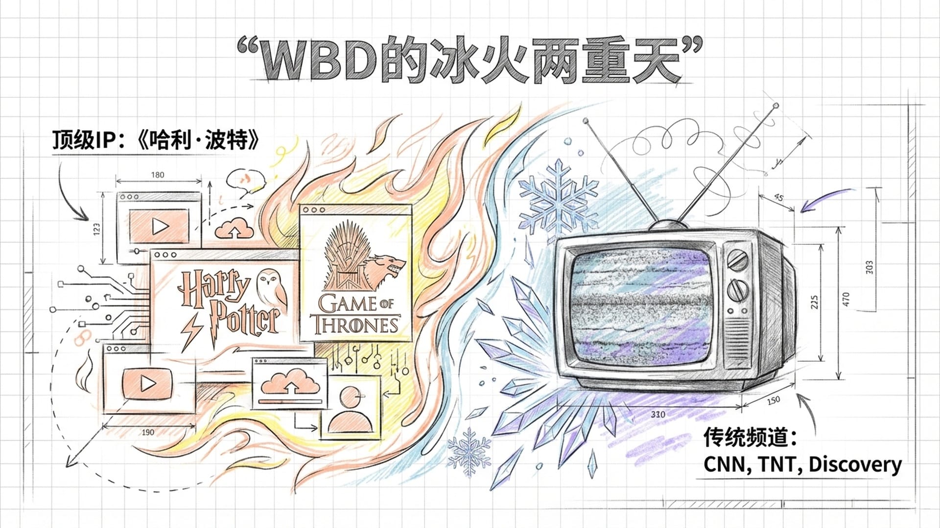 WBD的冰火两重天