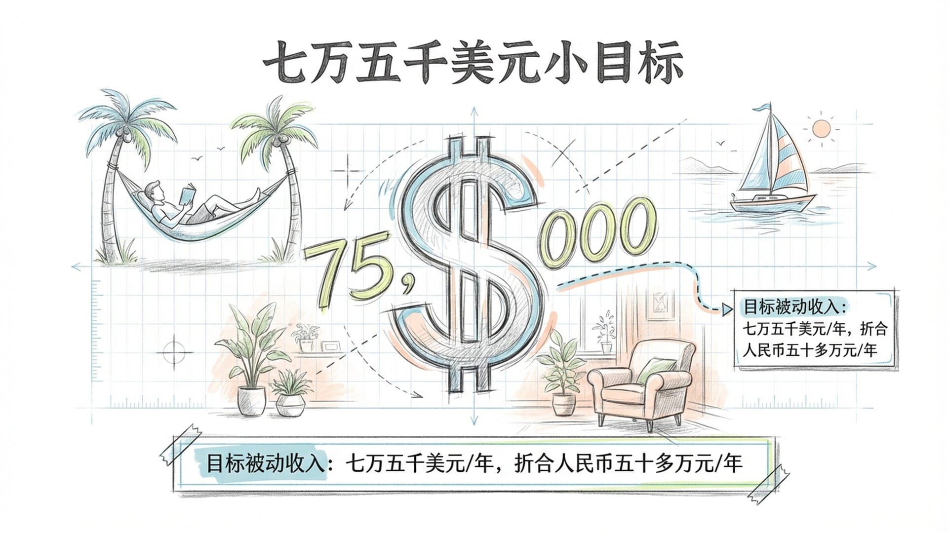 七万五千美元小目标