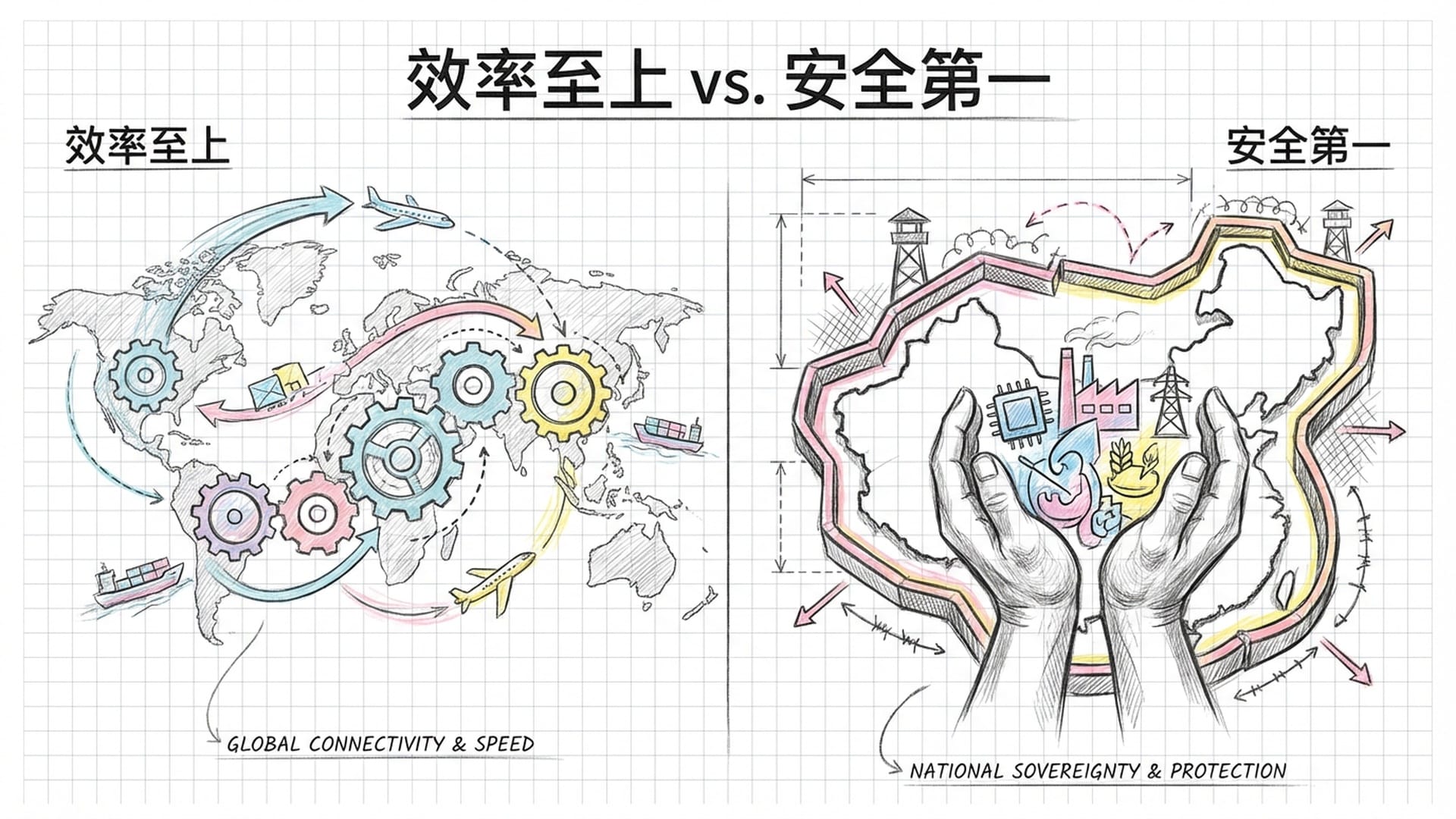 效率至上与安全第一的对比