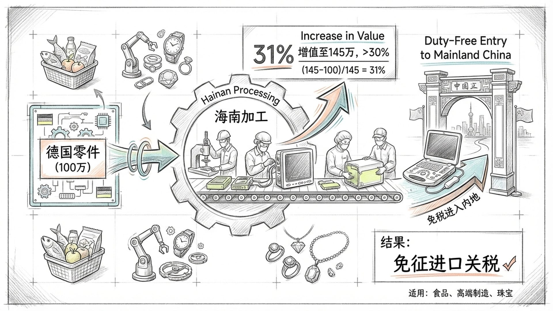 加工增值免关税