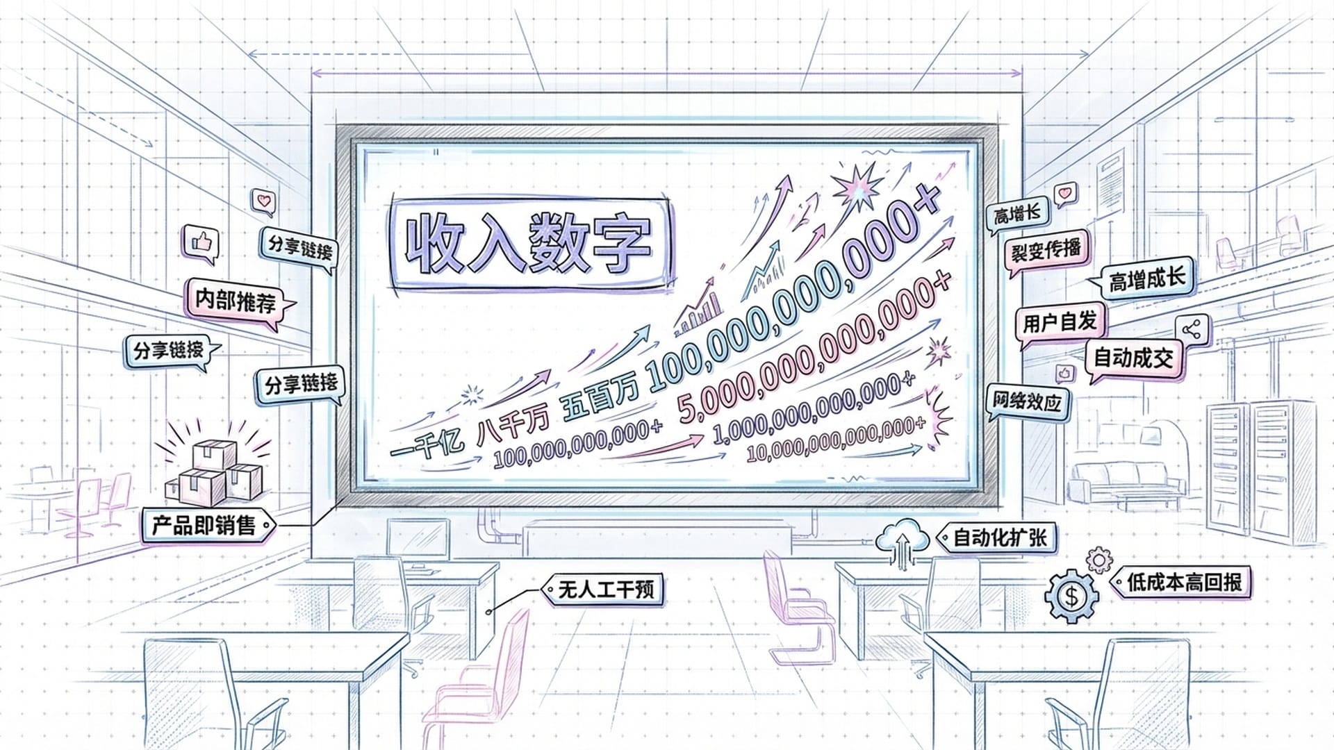 办公室里没有销售人员，却有指数级增长的收入数据