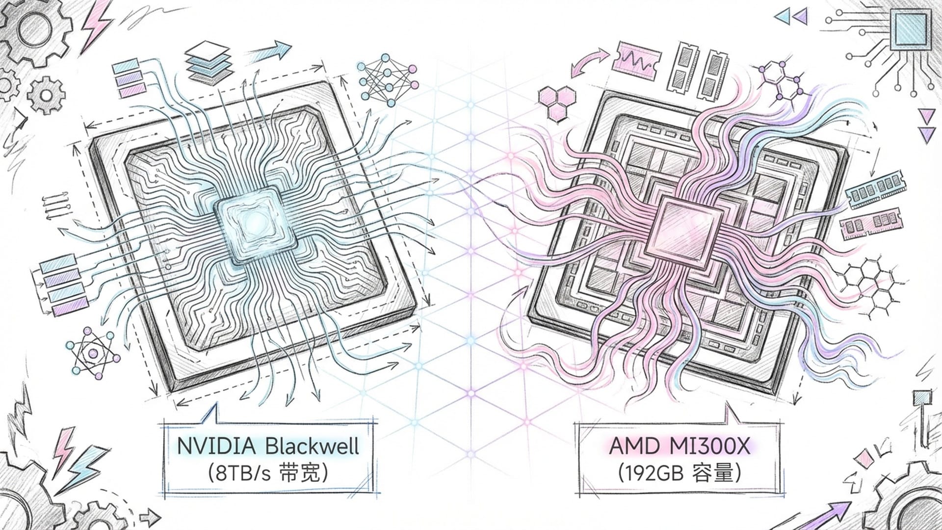 英伟达B200与AMD MI300X