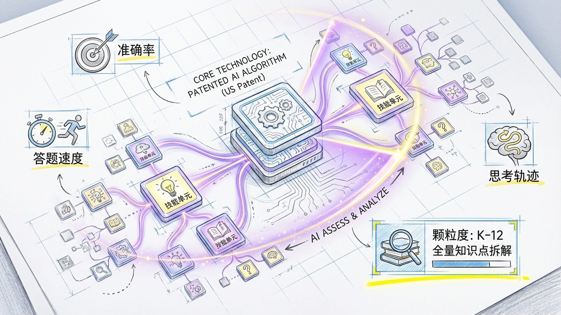知识点拆解的动态思维导图