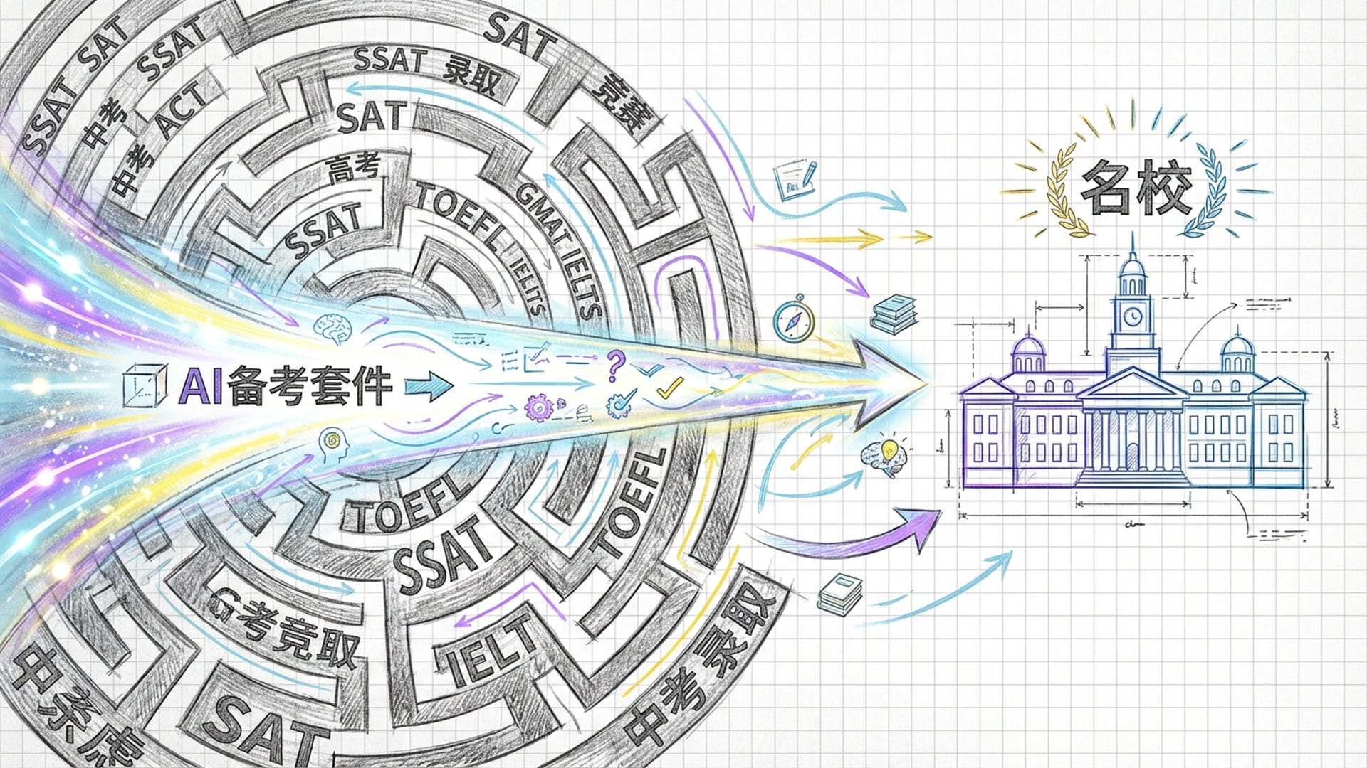 SAT考试迷宫与AI光束