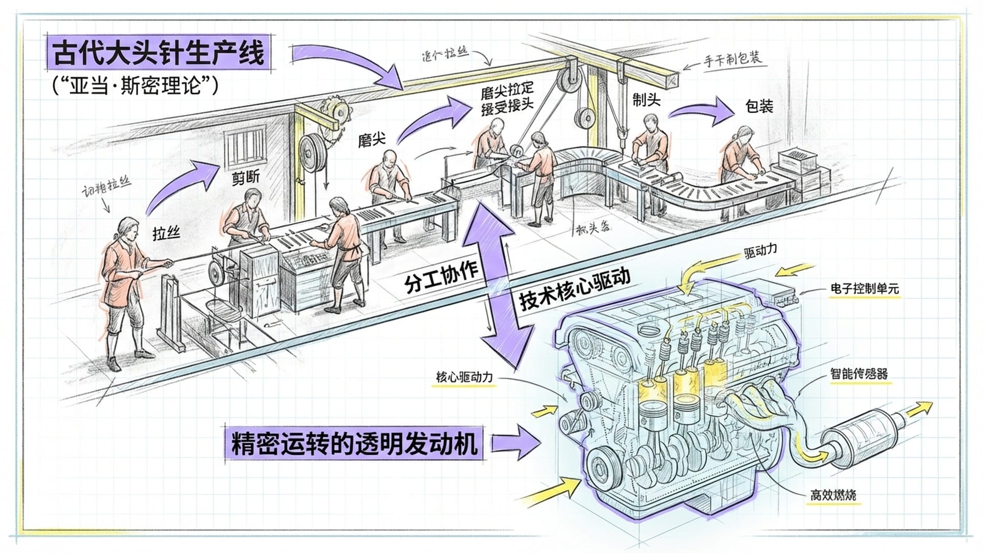 分工协作与技术核心驱动