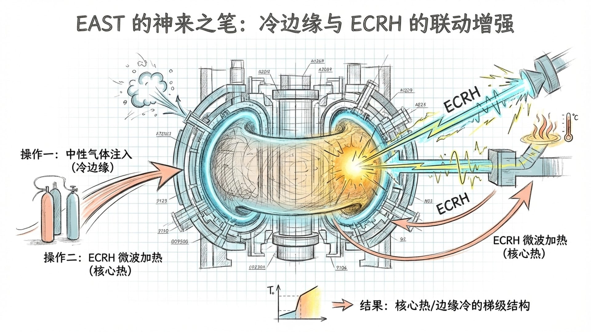 ECRH加热与冷边缘结构