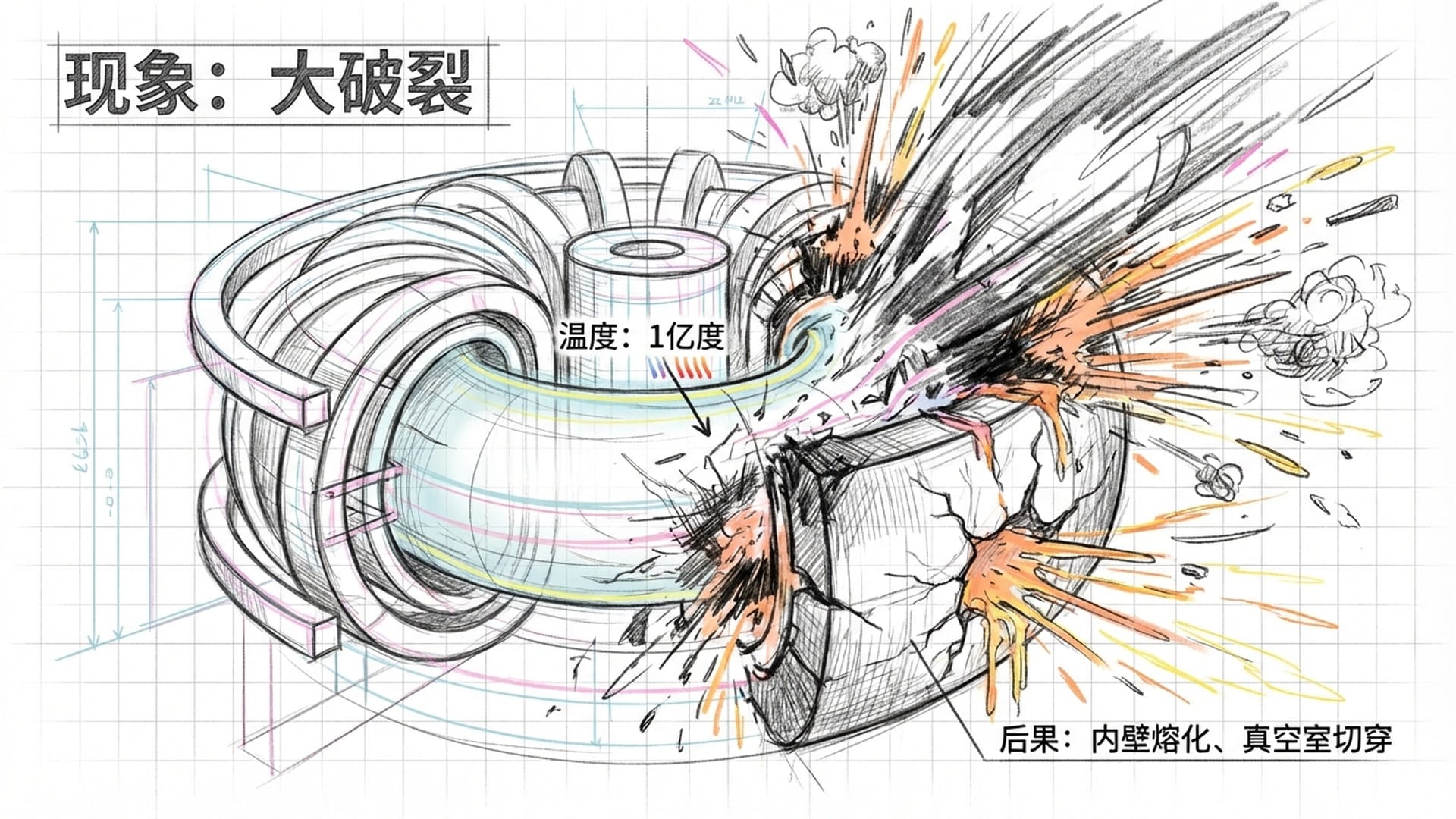 等离子体破裂瞬间