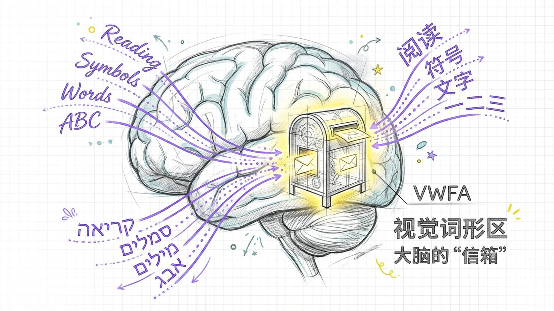 左侧大脑半球特写