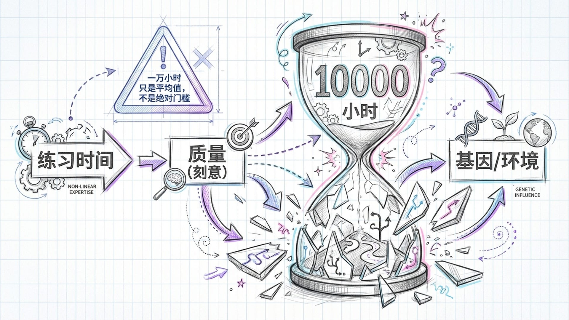 沙漏与一万小时定律