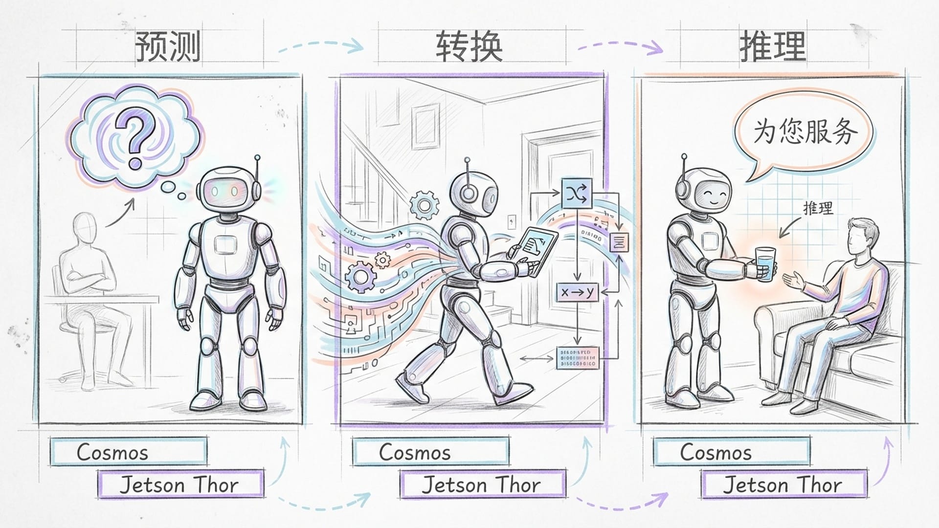 家庭机器人执行推理任务