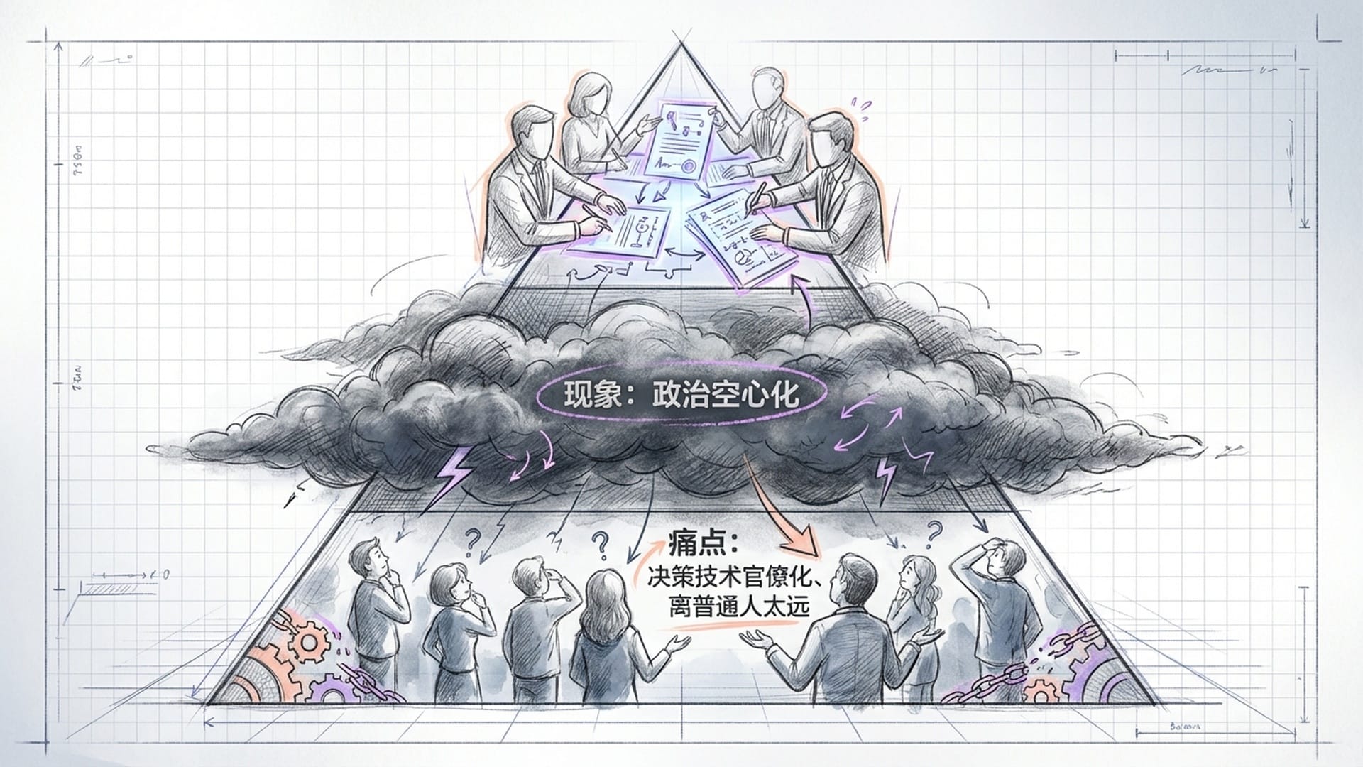 官僚金字塔与民众