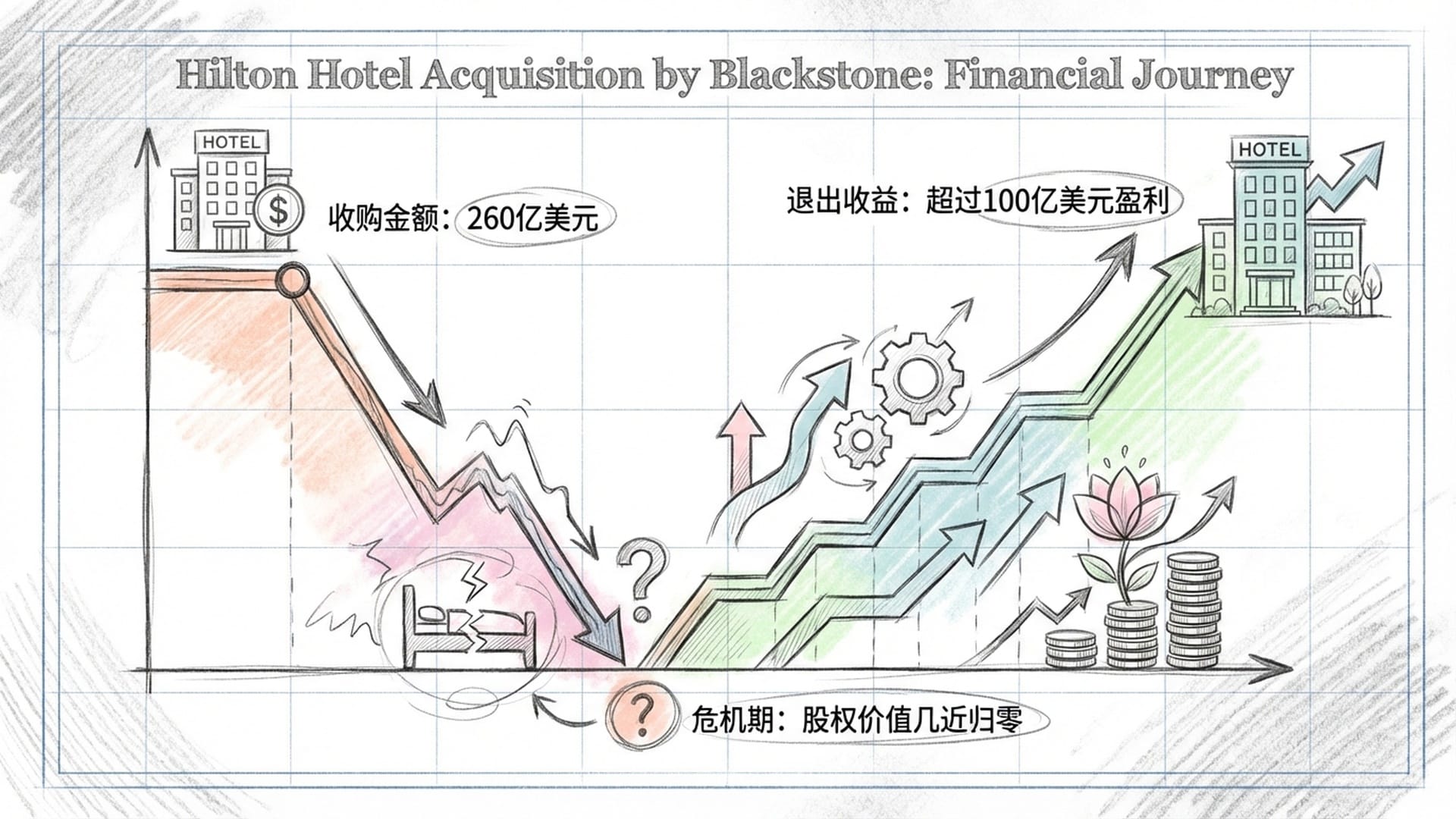 希尔顿酒店的价值曲线