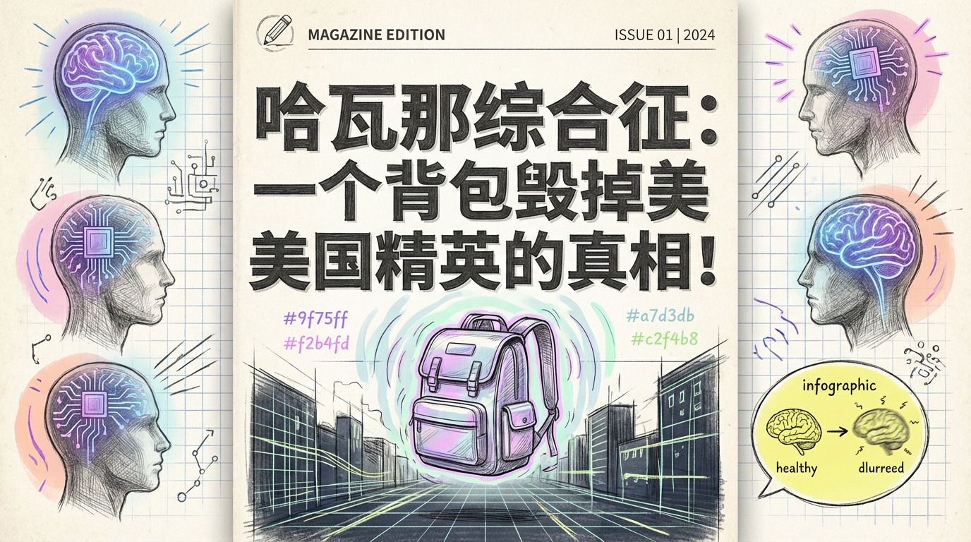 特工背着背包，背景是哈瓦那街景和电波信号