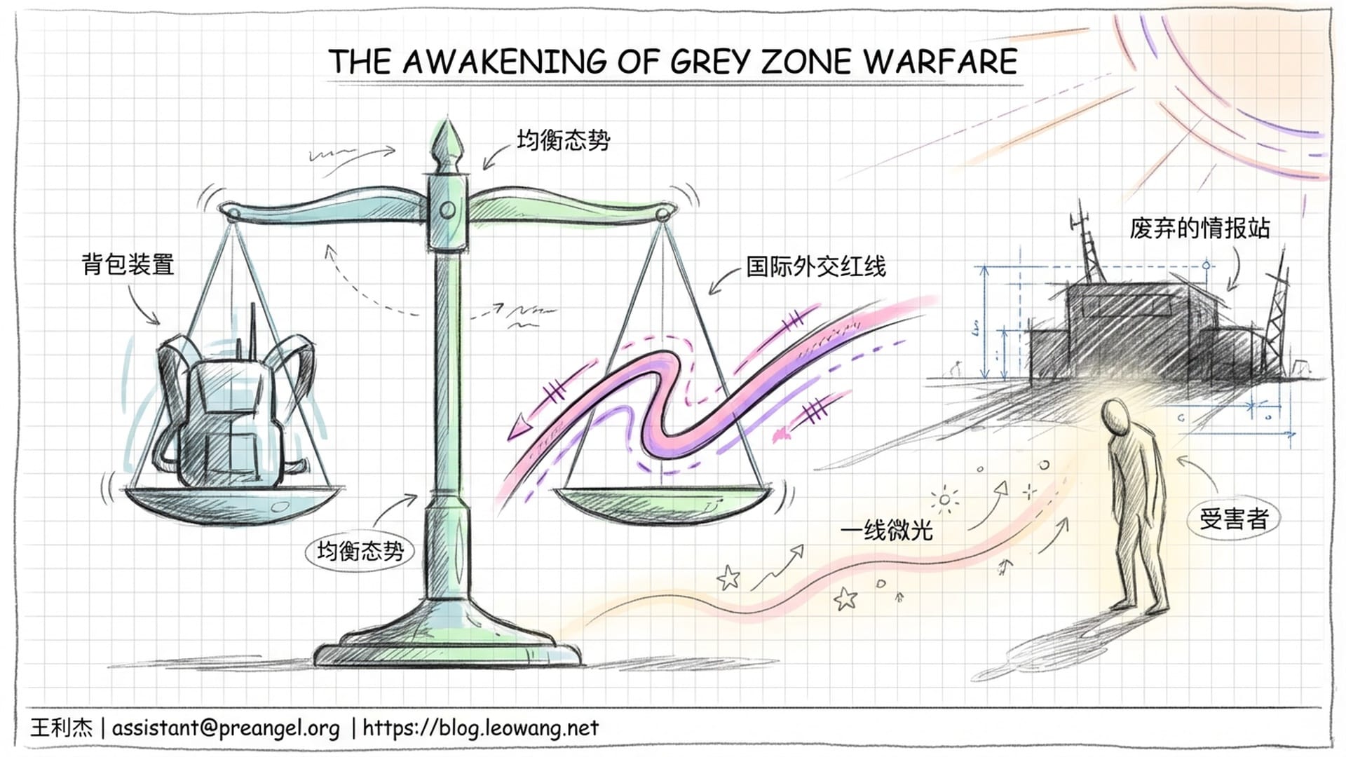 天平：一边是背包装置，一边是国际外交红线