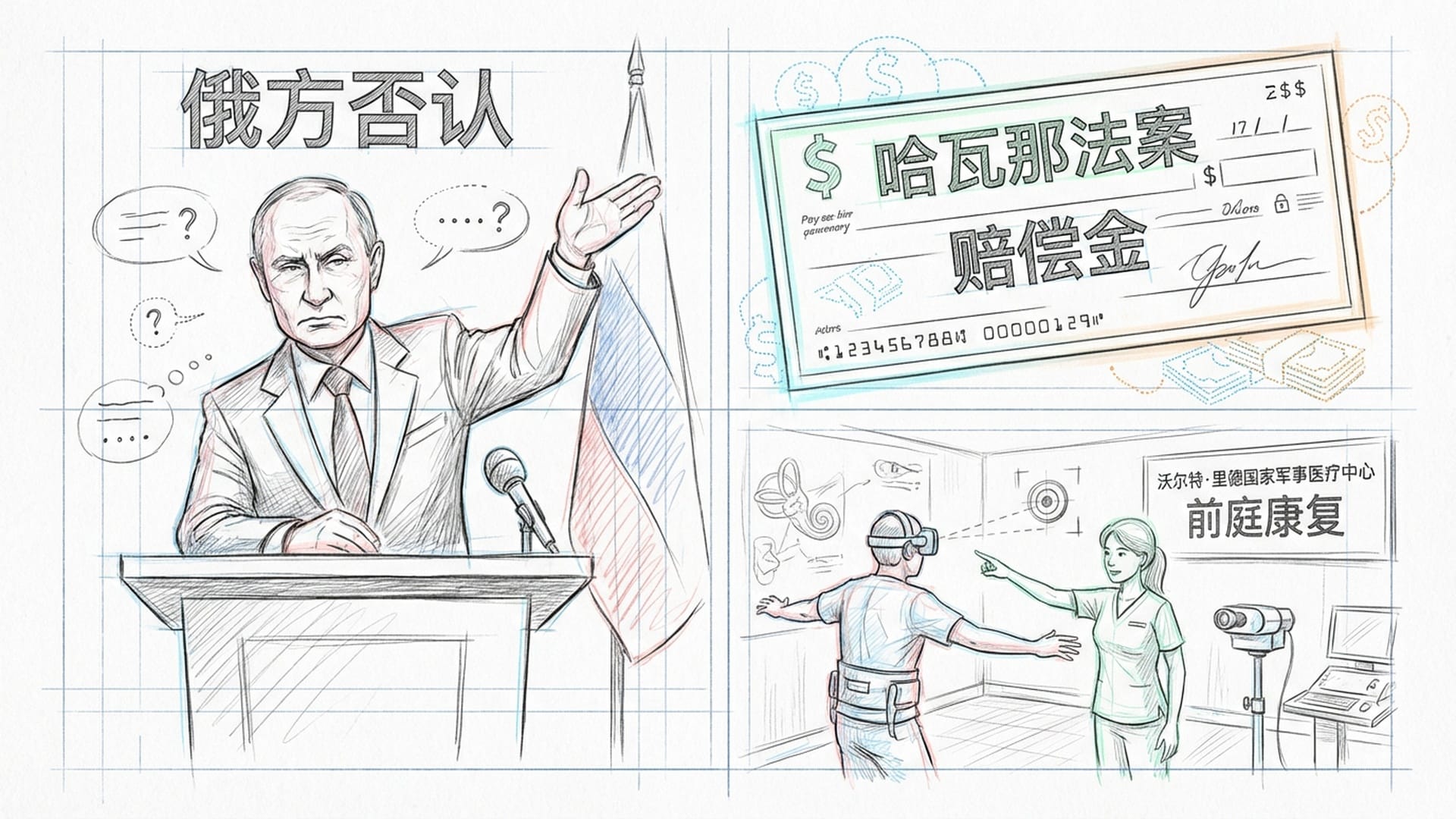 俄罗斯发言人嘲讽，美国《哈瓦那法案》赔偿，医疗中心康复