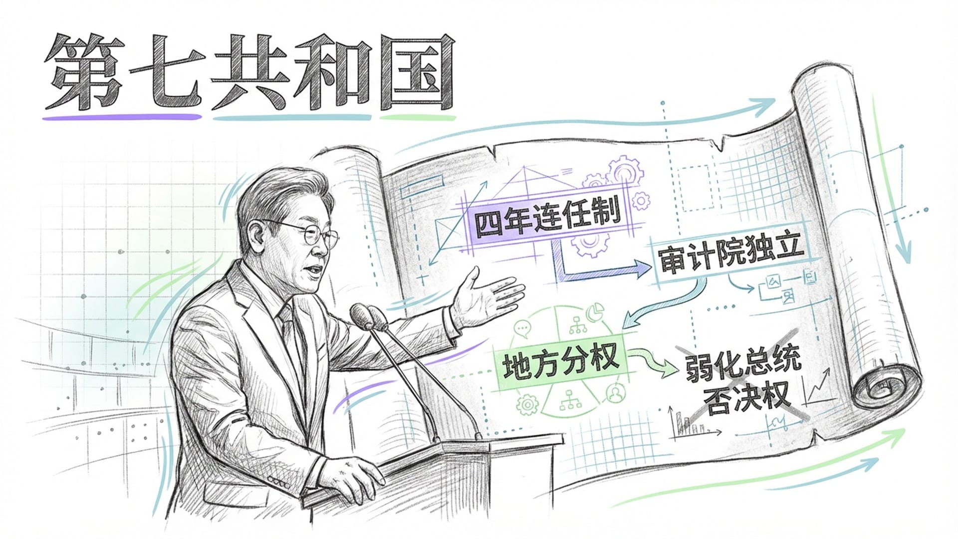 李在明总统关于“第七共和国”的演讲