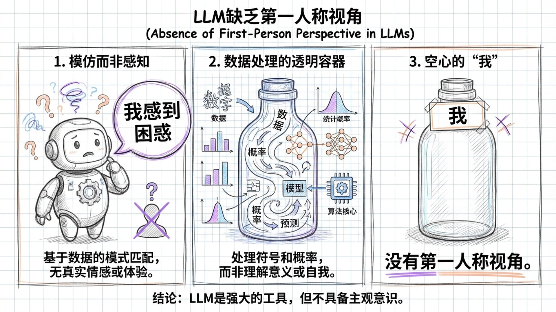 玻璃瓶中的字符流与空的“我”标签