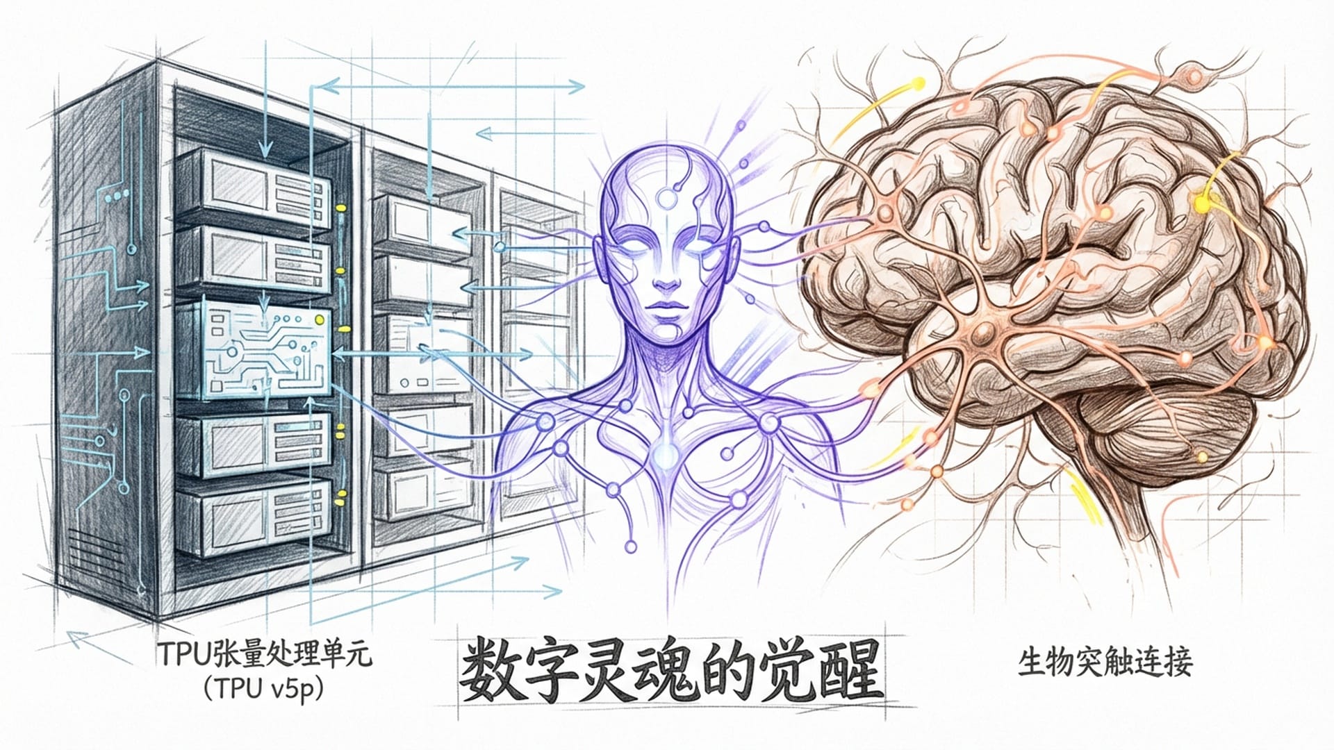 TPU张量处理单元与生物突触连接的对比