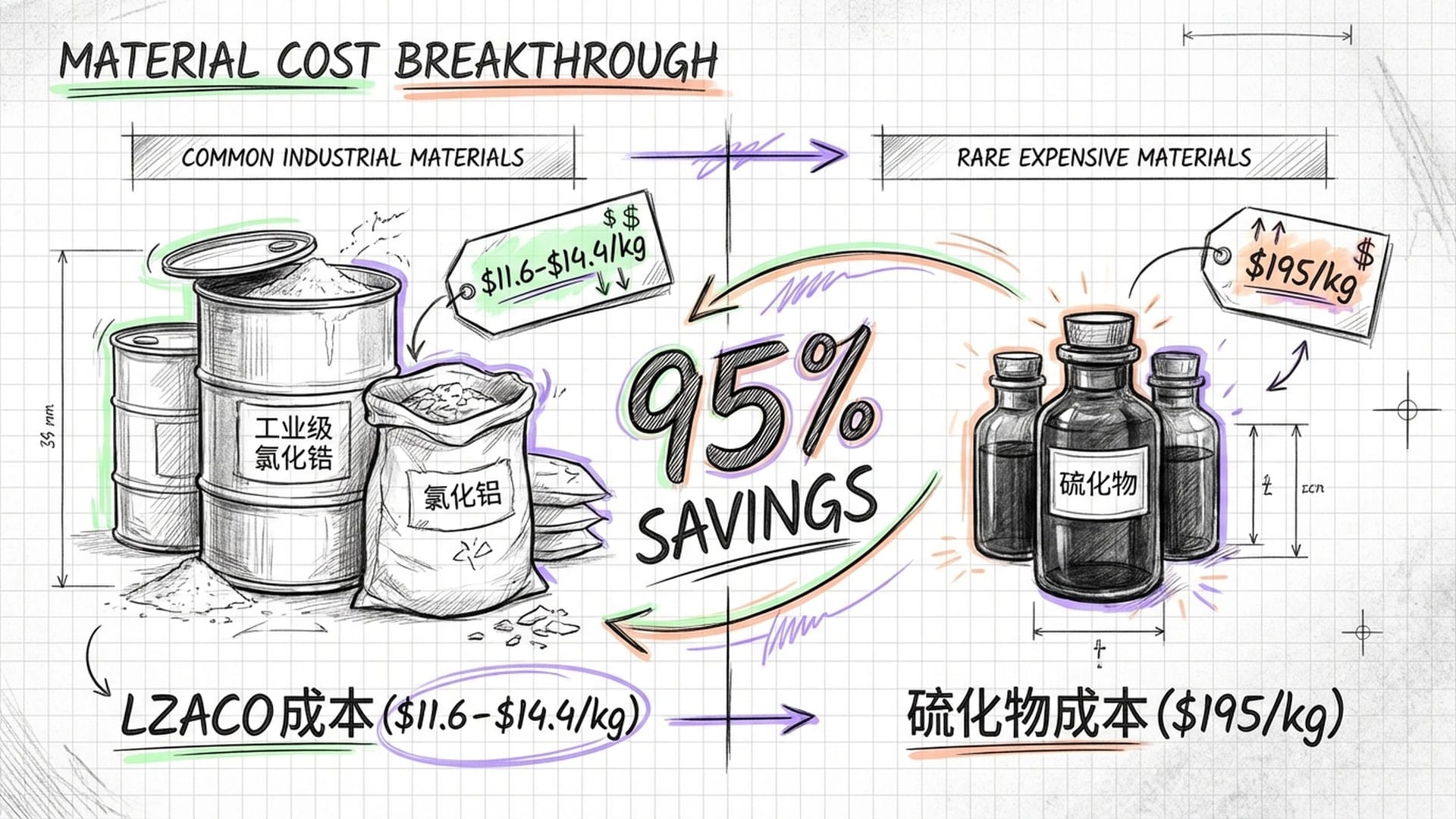 氯化锆和氯化铝的化学容器与昂贵的稀有金属形成对比