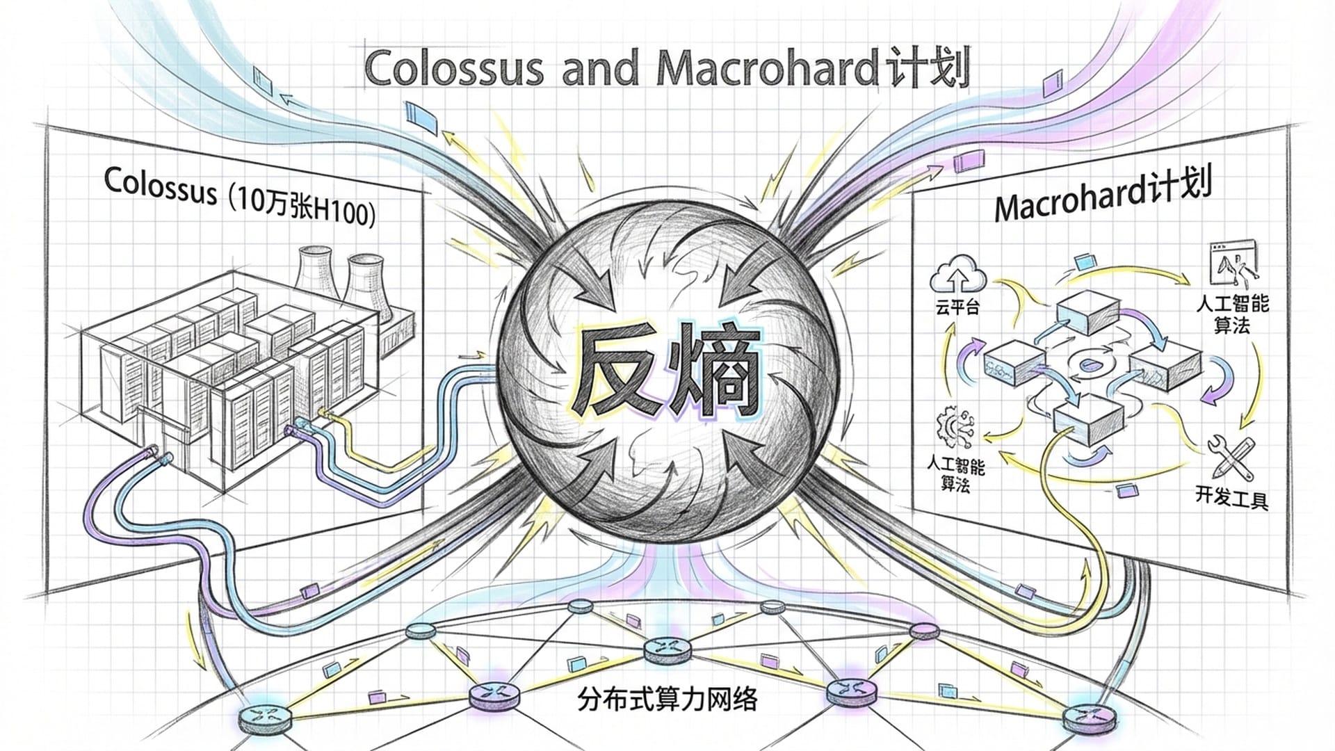 巨大的发光球体受到压缩
