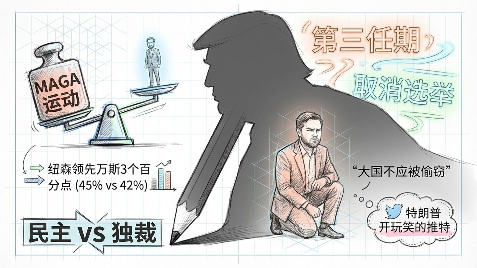 万斯的困境与特朗普的阴影