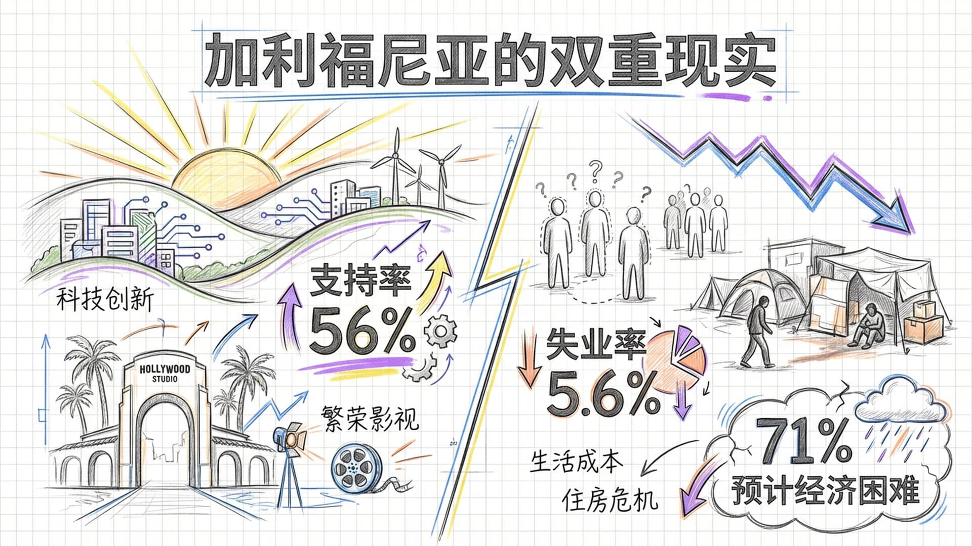 加州的双重面貌