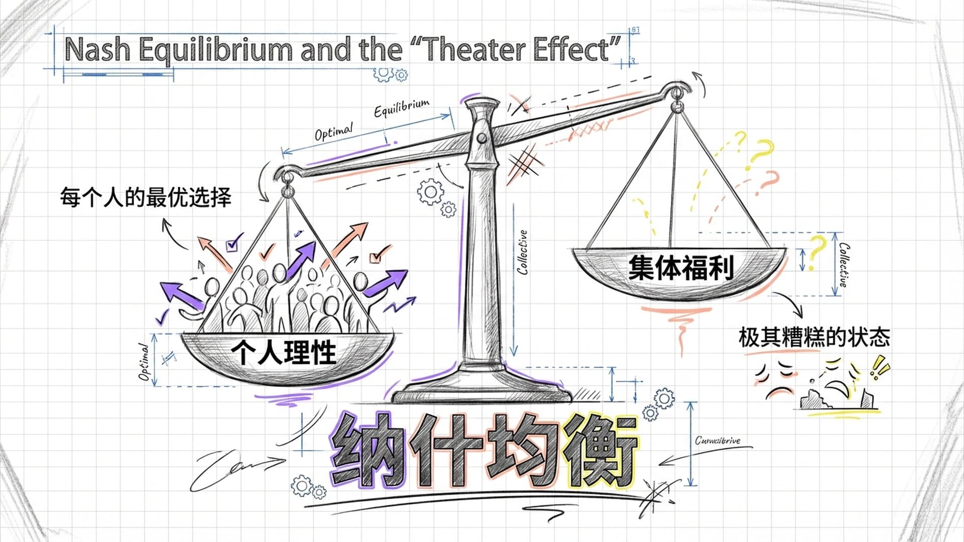 天平倾斜：个人理性与集体福利的纳什均衡