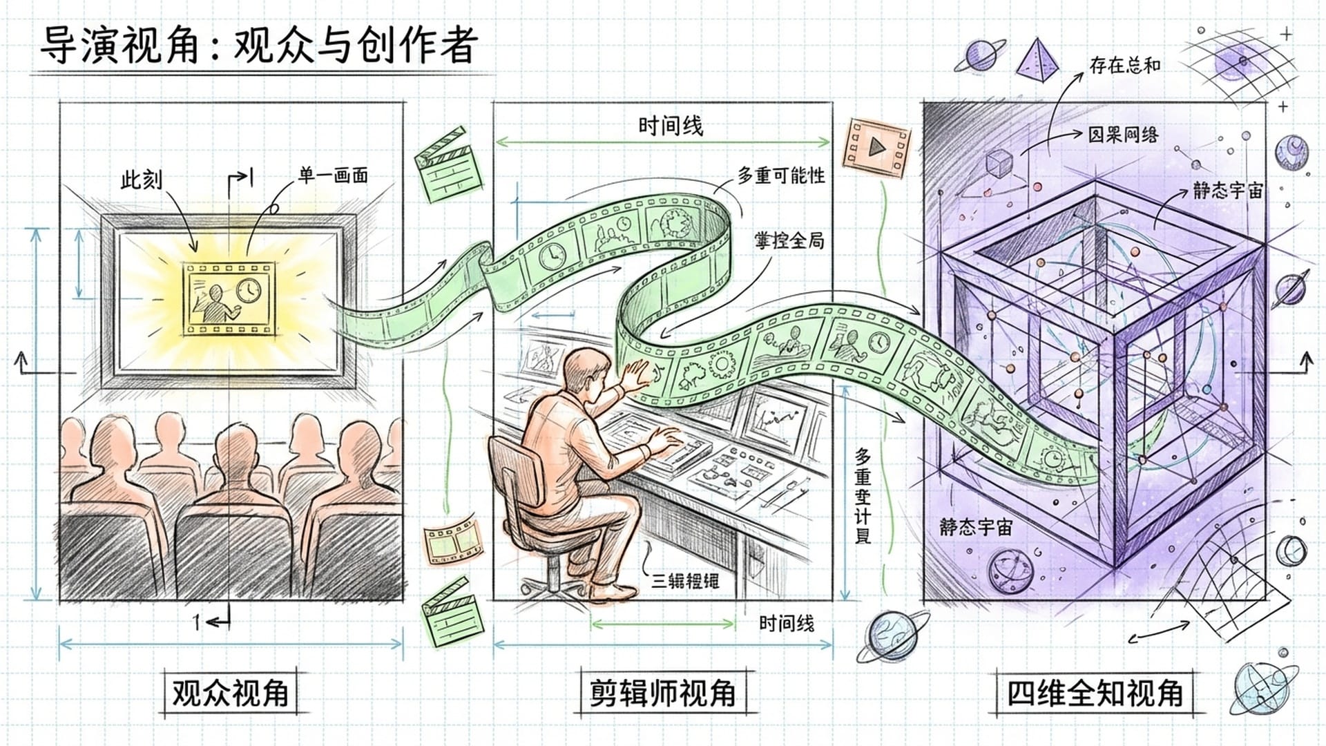 导演和观众看电影