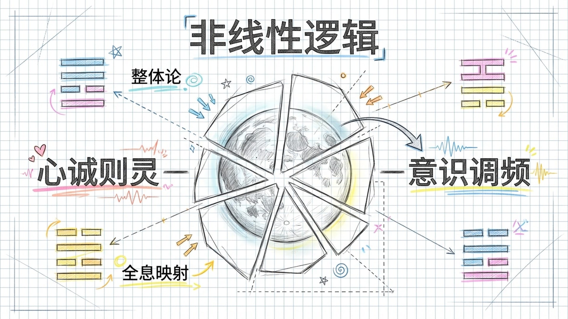 易经卦象与全息碎片的融合
